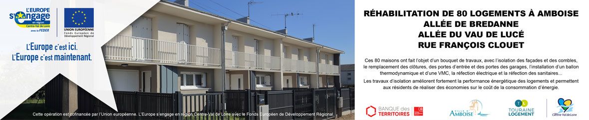 Touraine Logement réhabilite 80 logements à Amboise